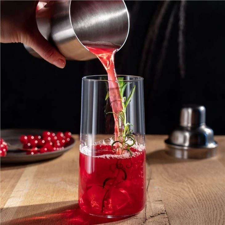 540ml Tall Water Juice Drinking Glasses