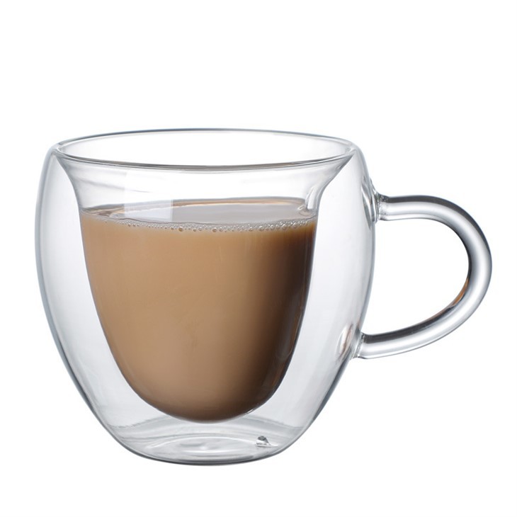 Heart-shaped Double-layered Glass Cup